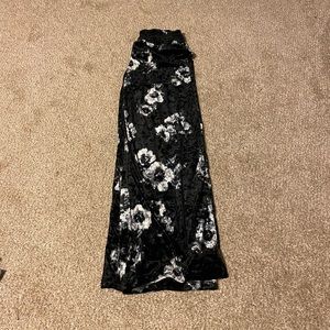 Velvet floral bell bottoms!